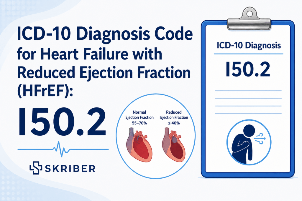 Heart Failure with Reduced Ejection Fraction HFrEF ICD-10