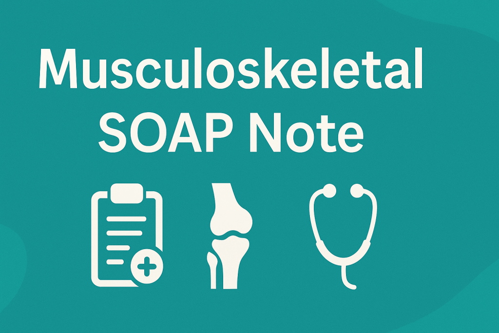 musculoskeletal soap note