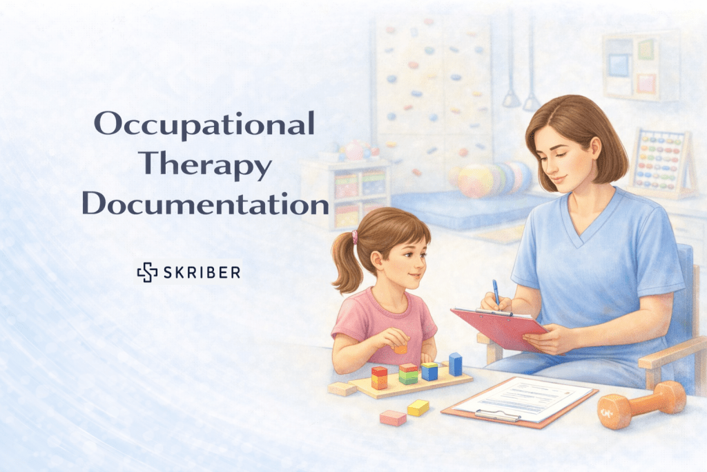 Occupational Therapy OT notes examples and cheat sheet