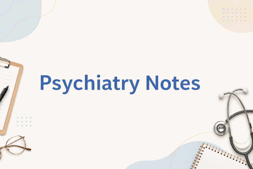 Psychiatry Notes